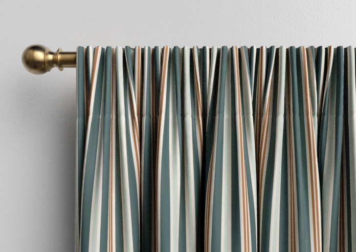 The British Stripe Co. Charles, Teignbridge No.1 - Made to Measure Curtains - Image 9